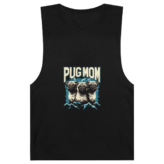 Pug Mom Bootleg Barnard Tanks