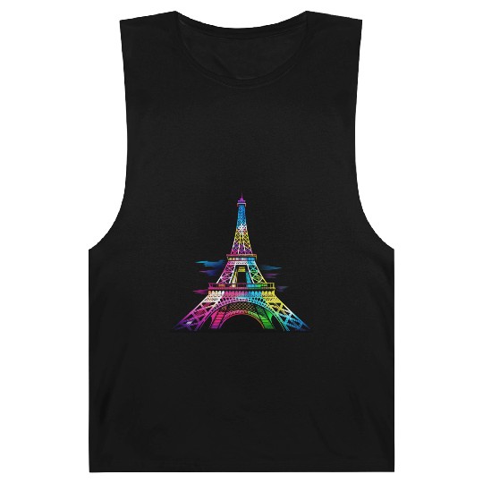 Street style graphic design of the Eiffel Tower Barnard Tanks