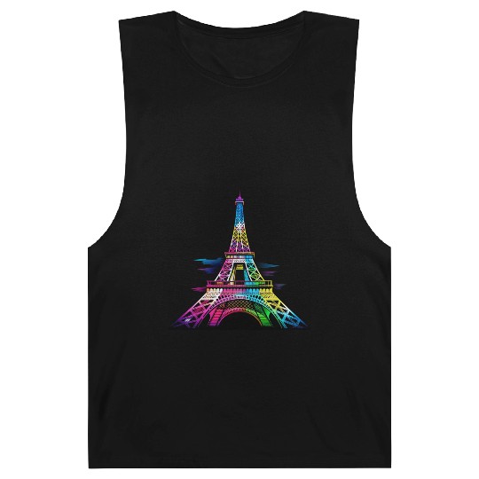 Street style graphic design of the Eiffel Tower Barnard Tanks