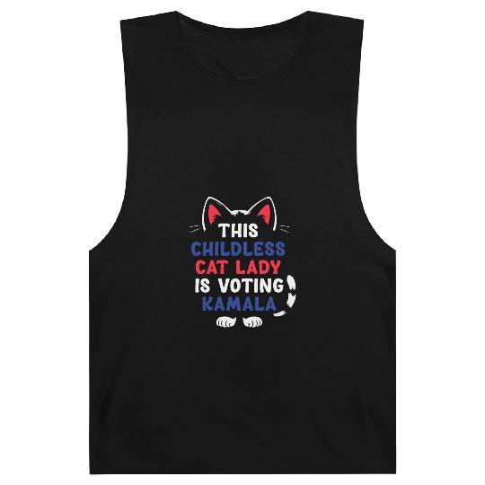 Funny This Childless Cat Lady Is Voting Kamala Barnard Tanks