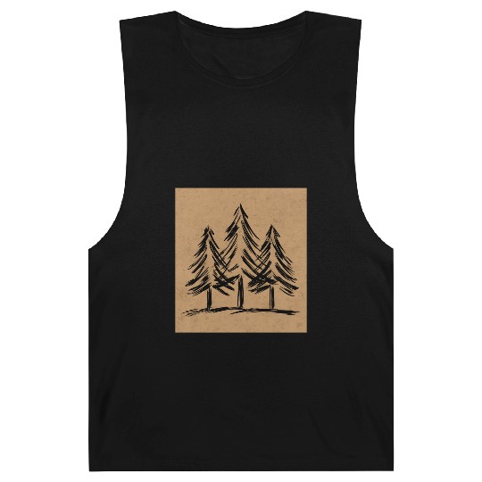 Skinny pine trees Pine forest gift for nature hike Barnard Tanks