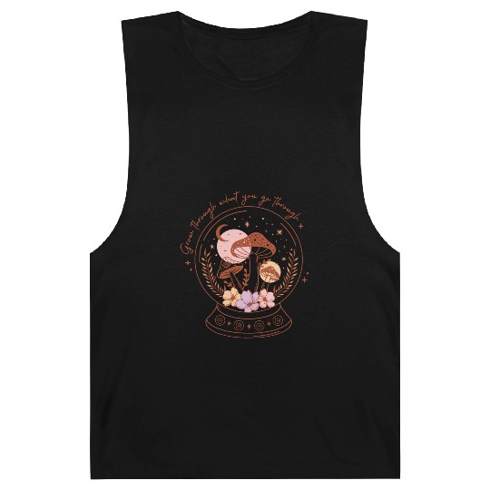Boho Magic Mushroom Barnard Tanks