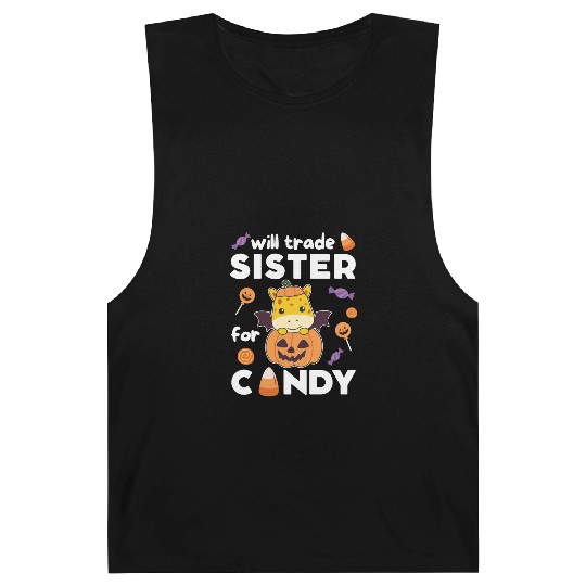 Giraffe Halloween Trade Sister For Candy Barnard Tanks