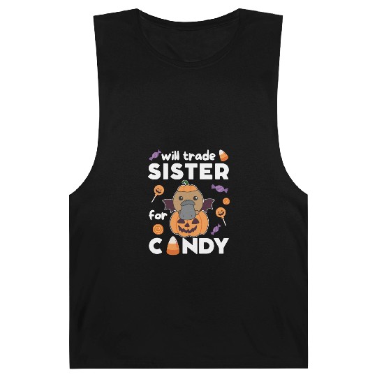 Platypus Halloween Trade Sister For Candy Barnard Tanks