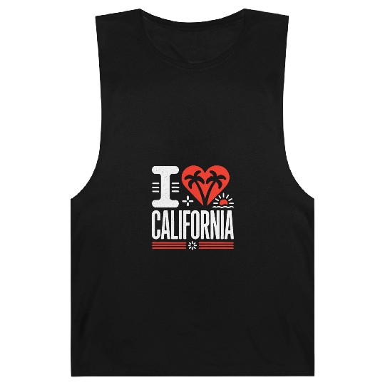 I love California | The Golden State Barnard Tanks