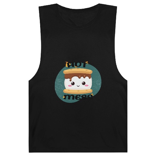 Hot Mess Kawaii S'more Meme Barnard Tanks
