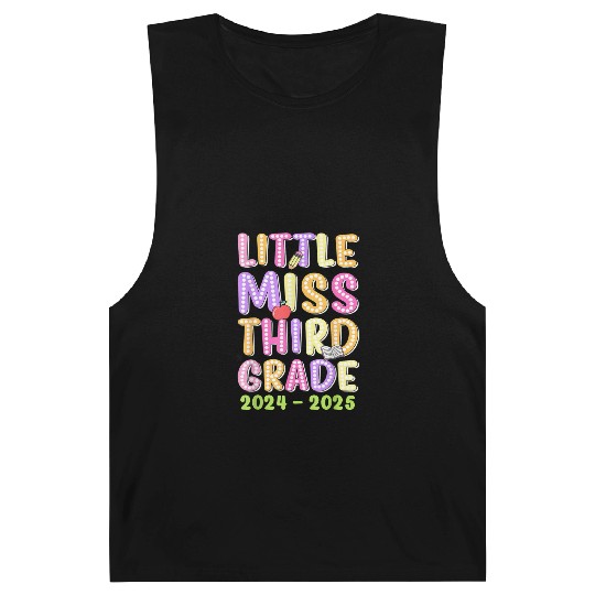 Little Miss Third Grade Girls Kid Back To School 2 Barnard Tanks
