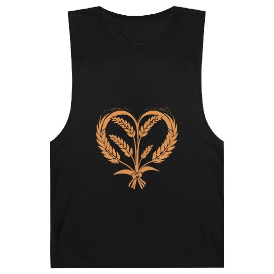 Wheat Cereal Grain Food Lover Funny Design Barnard Tanks