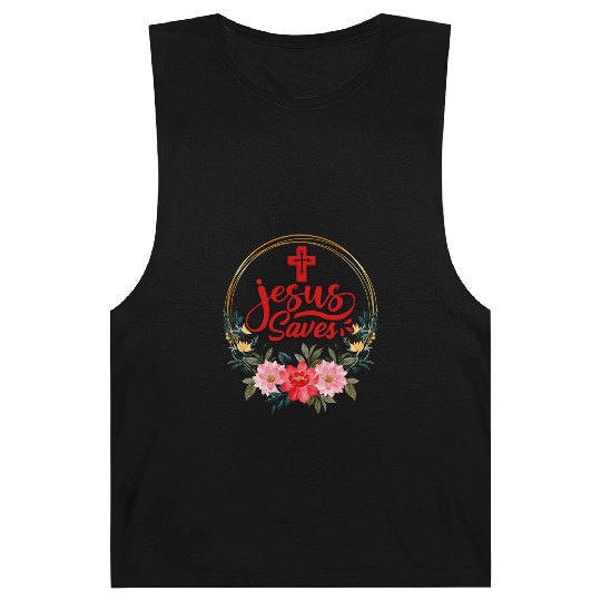 Jesus Saves Bible Text Love Jesus Christian Barnard Tanks