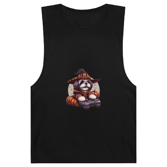 Gamers design for dog lovers and Halloween Barnard Tanks