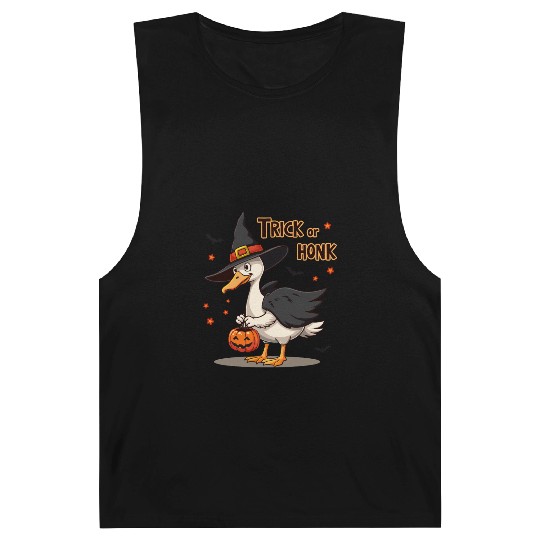 Funny Halloween Duck Costume Trick Honk Barnard Tanks