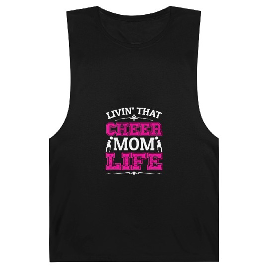 Living Cheer Mom Life Cheerleading Mother's Day Barnard Tanks