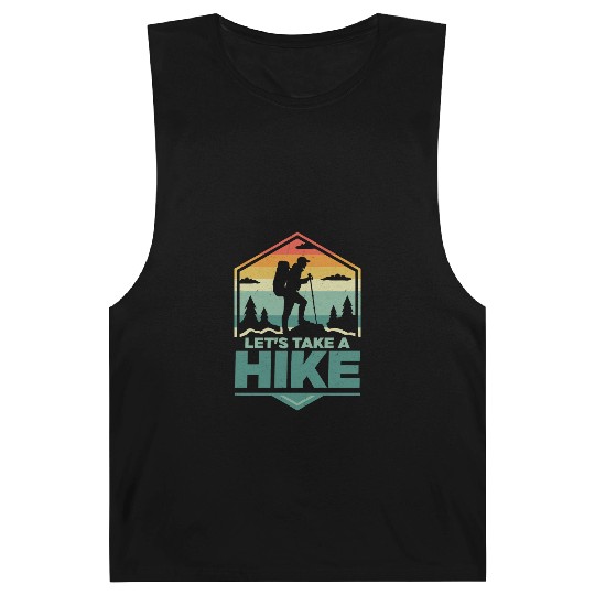 Let's Take A Hike Hiking Hiker Barnard Tanks