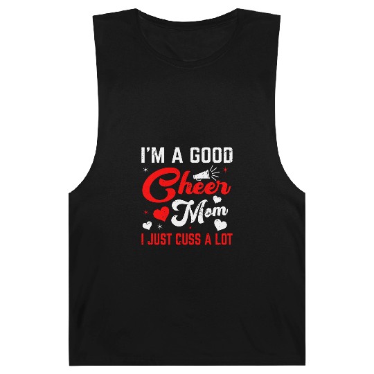 A Good Cheer Mom Cheerleading Mommy Mother's Day Barnard Tanks