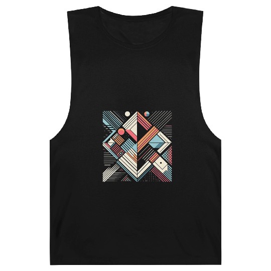 Retro Geometric Shapes 80s 90s Style 4 Barnard Tanks