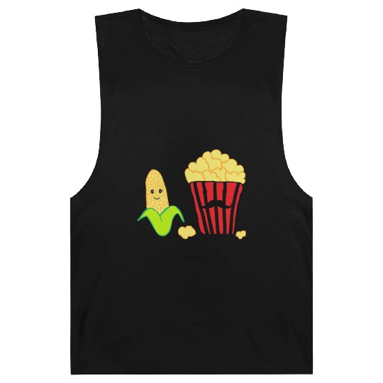 Baby Corn and Popcorn Happy Father’s Day Barnard Tanks