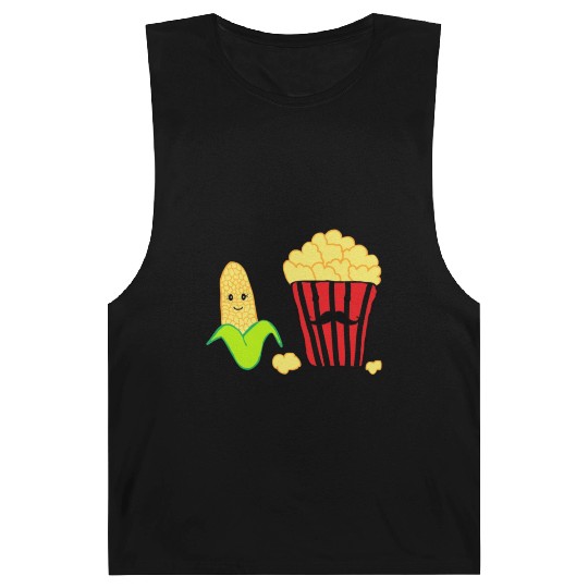 Baby corn and Popcorn Father and Baby design Barnard Tanks