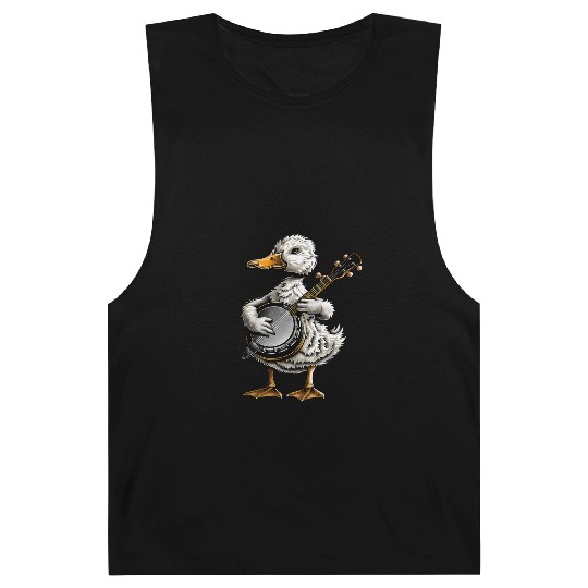 Ducks Farm Animal Farmer Bluegrass Banjo Player Barnard Tanks