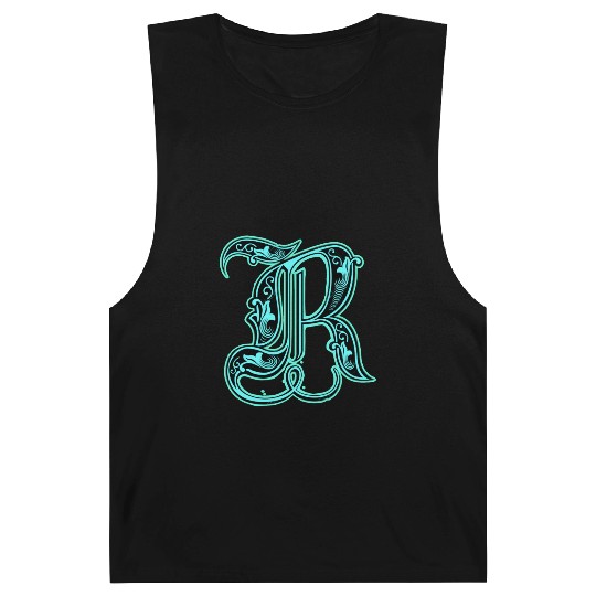 Neon Ornate Letter R Design Barnard Tanks