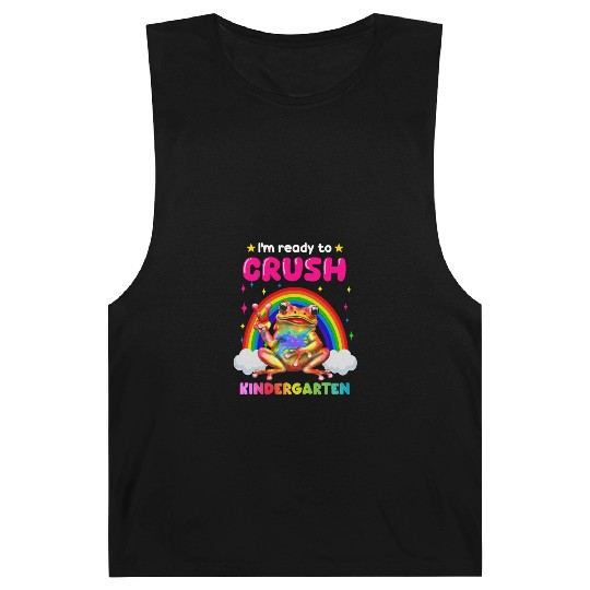 I'm Ready To Crush Kindergarten Frog Barnard Tanks