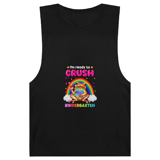 I'm Ready To Crush Kindergarten Frog Barnard Tanks