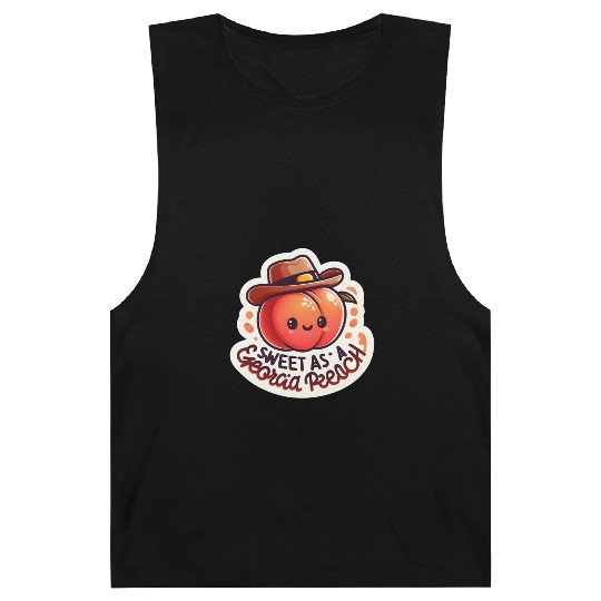 Sweet as a Georgia Peach Sticker Barnard Tanks