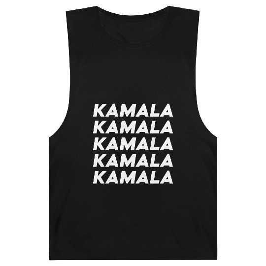 Kamala Harris Election 2024 White Typography Barnard Tanks