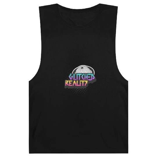 Glitched Reality - Futuristic Y2K Streetwear Barnard Tanks
