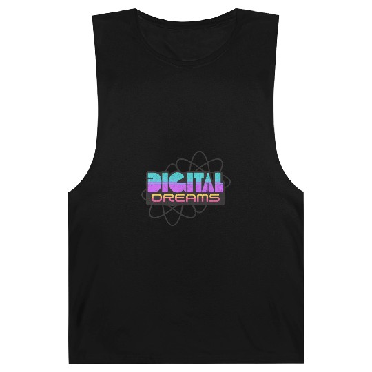 Digital Dreams - Retro Y2K Streetwear Design Barnard Tanks