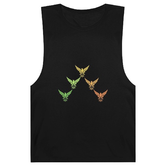 Black And White Illustrated Eagle Barnard Tanks