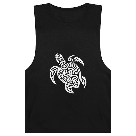 Cute Turtle T Tattoo Style Barnard Tanks