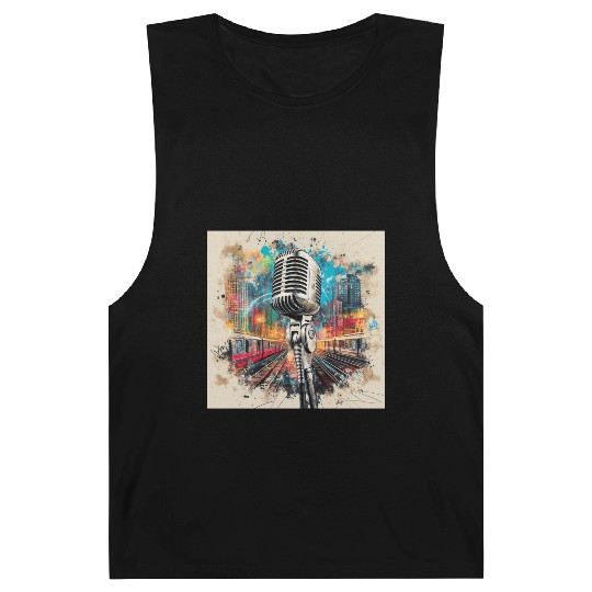 NYC Microphone AT Subway Barnard Tanks