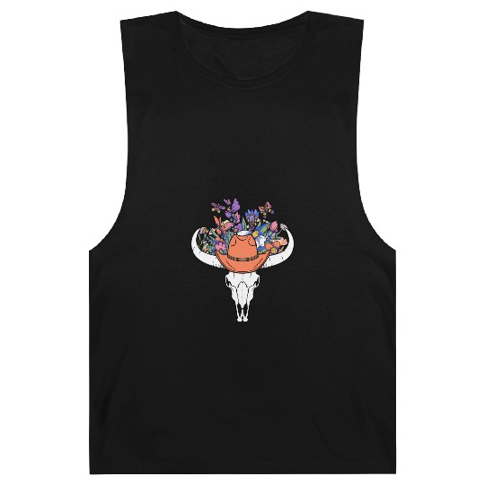 wildflower with Cow Skull blooming Barnard Tanks