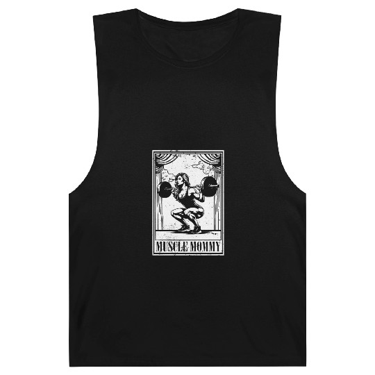 Tarot Cards Muscle Mommy Squatting Barbell Barnard Tanks