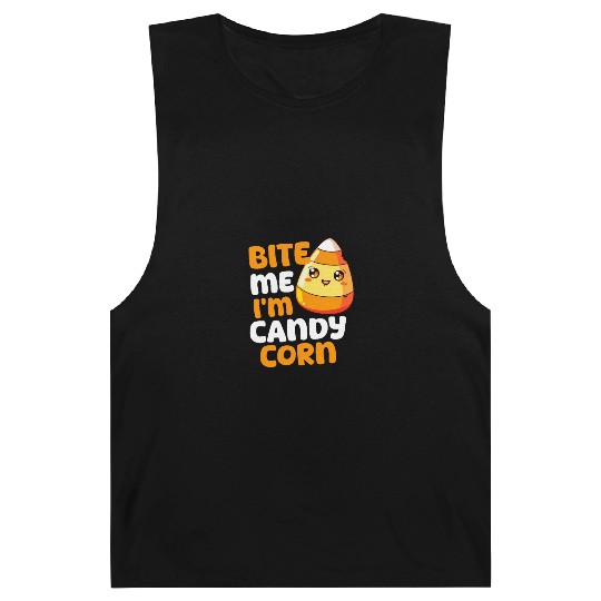 Candy Corn Bite Me, I'M Candy Corn Barnard Tanks