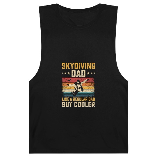 Skydiving Dad Like Regular Dad But Cooler Father Barnard Tanks