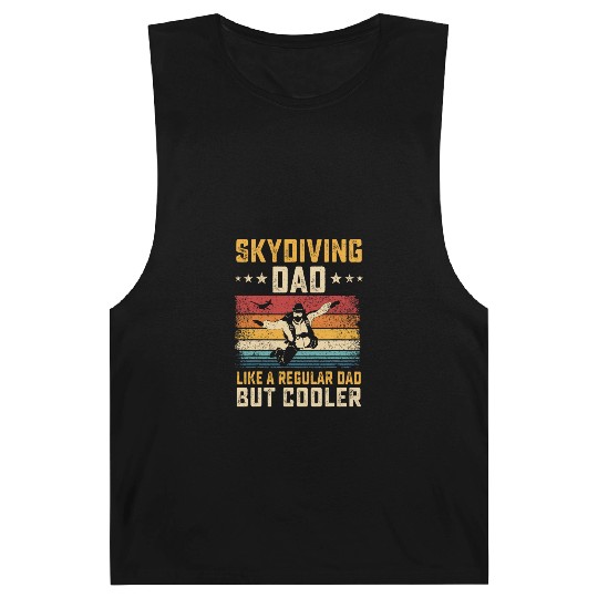 Skydiving Dad Like Regular Dad But Cooler Father Barnard Tanks