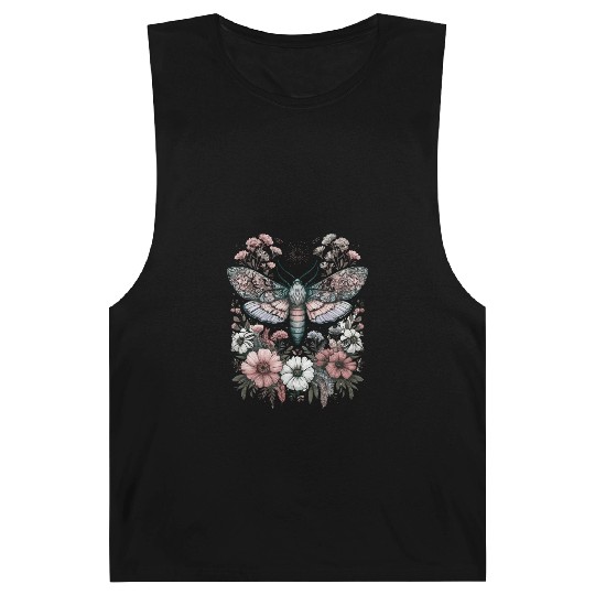 Fairycore Floral Moth Pastel Fairycore Aesthetic Barnard Tanks
