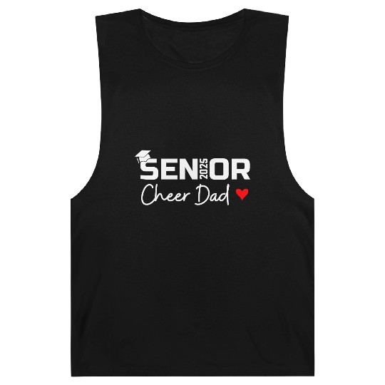 Proud Cheer Dad Of A Class Of 2025 Senior Graduate Barnard Tanks