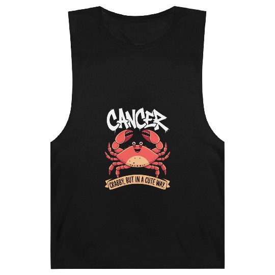 Crabby, But in a Cute Way Cancer Zodiac Sign Barnard Tanks