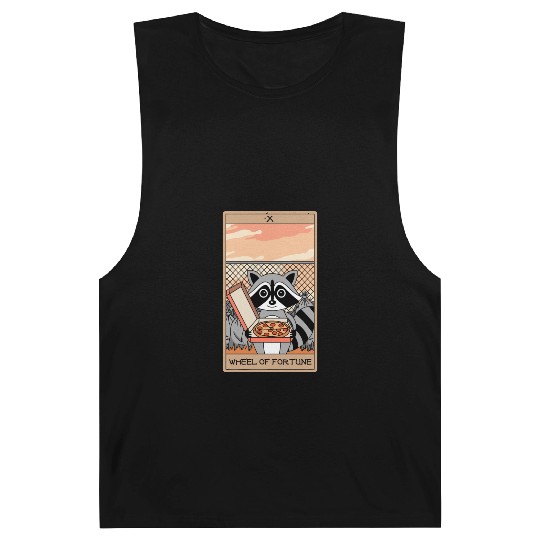 Wheel of Fortune Raccoons Tarot Card Barnard Tanks