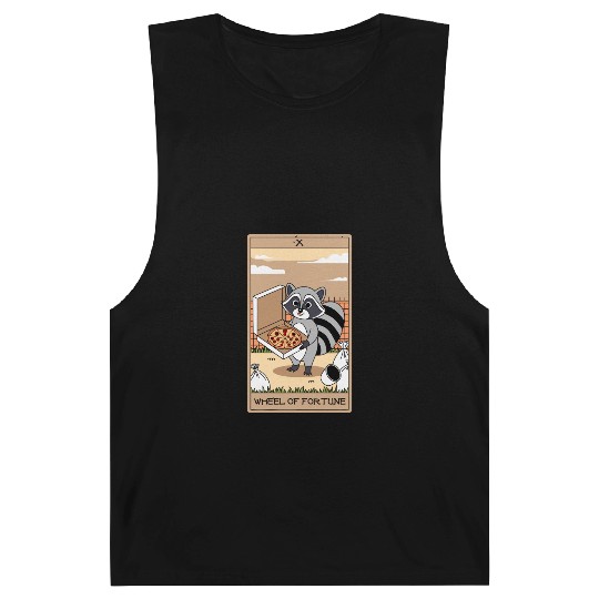 Wheel of Fortune Raccoons Tarot Card Barnard Tanks