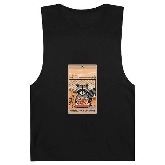Wheel of Fortune Raccoons Tarot Card Barnard Tanks
