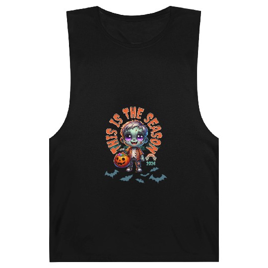 Zombie Candy Halloween 2024 Cute Trick or Treat Barnard Tanks