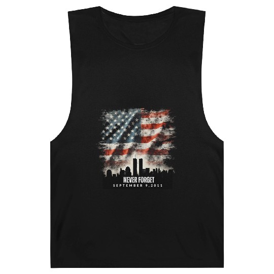 Never Forget September 11 2001 Memorial Day Flag Barnard Tanks