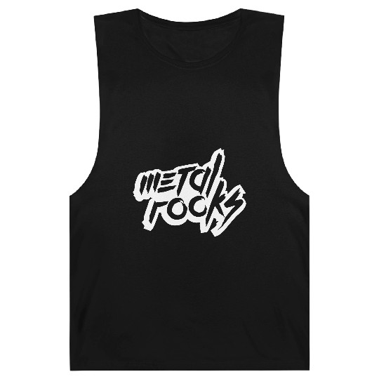 Heavy Metal Rocks Hard Rock Music Text Quote Logo Barnard Tanks