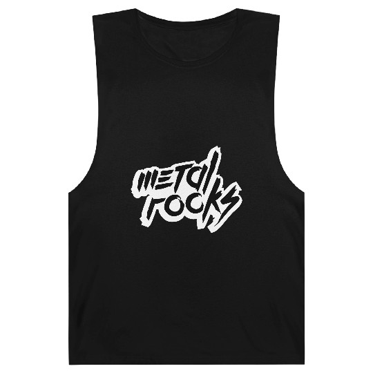 Heavy Metal Rocks Hard Rock Music Text Quote Logo Barnard Tanks