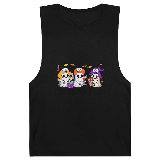 Hocus Poke us Witch Nurse Halloween Barnard Tanks