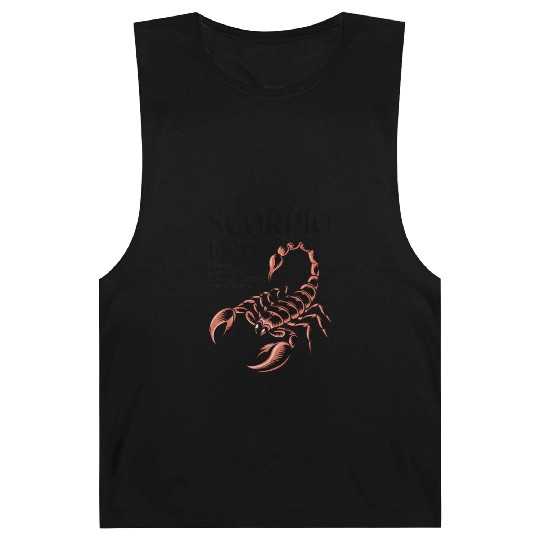 Funny Scorpio Zodiac Quote Barnard Tanks