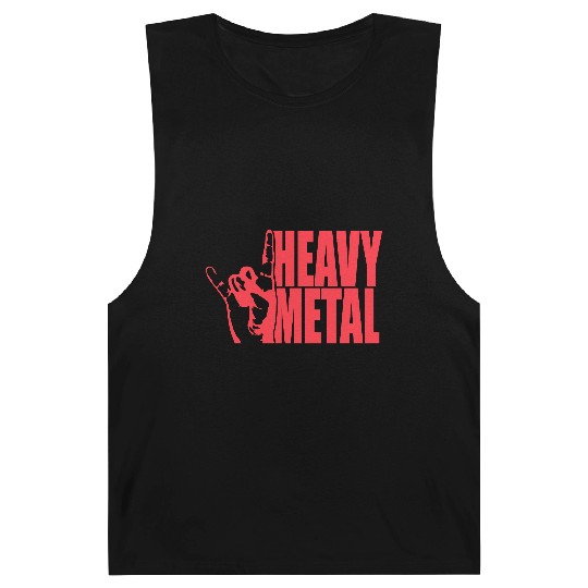 Heavy Metal Fun Hard Rock Music Horns Hand Gesture Barnard Tanks